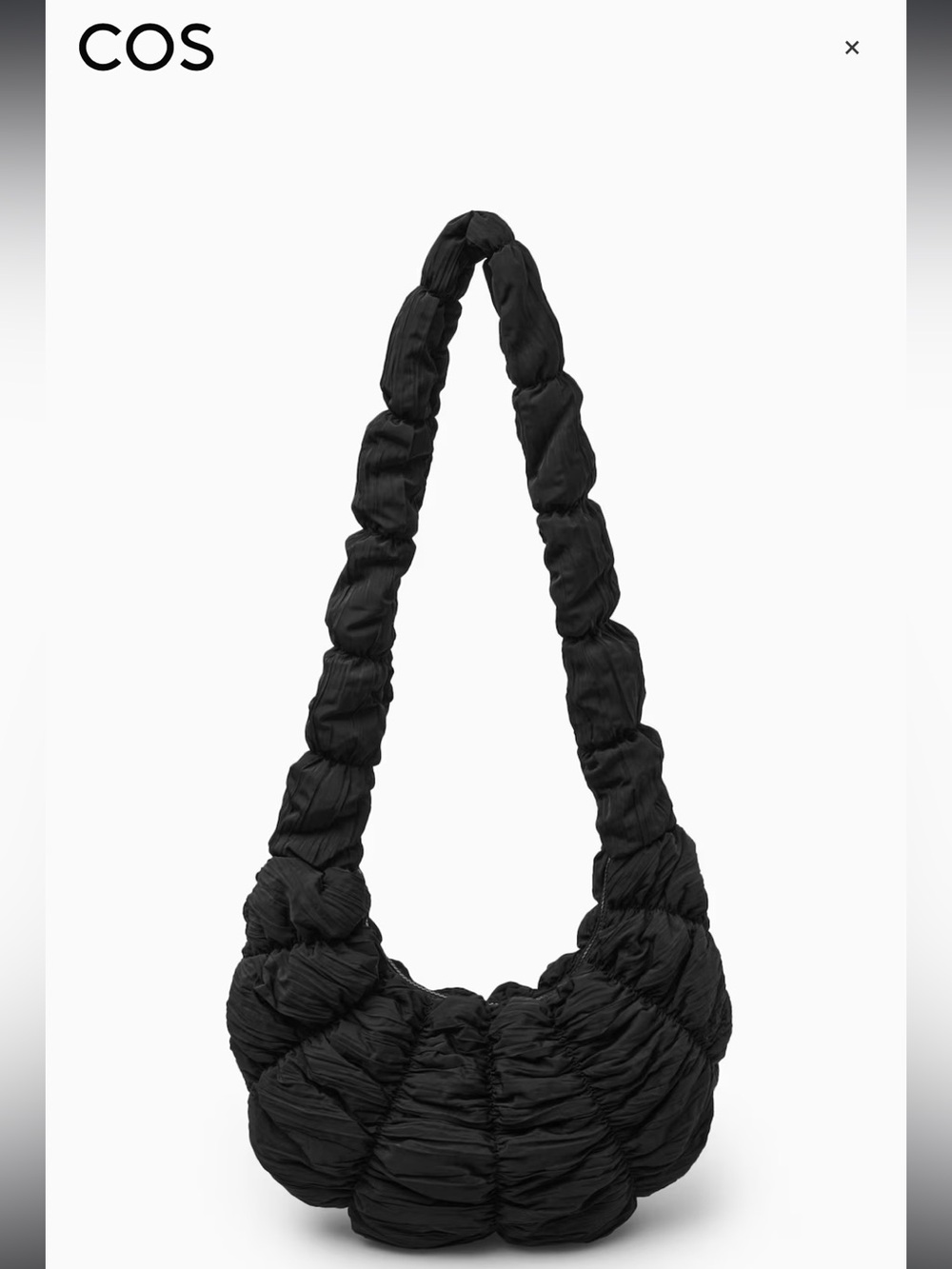 COS Black Ripple Crossbody